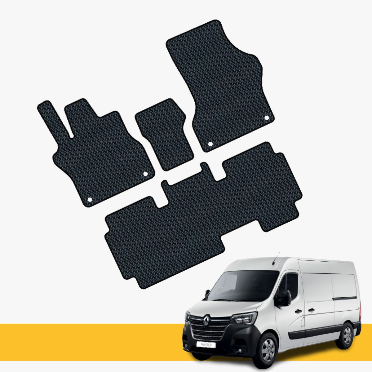 Hochwertige Fußmatten für Renault Master Prime EVA, bietet optimalen Schutz und Sauberkeit.