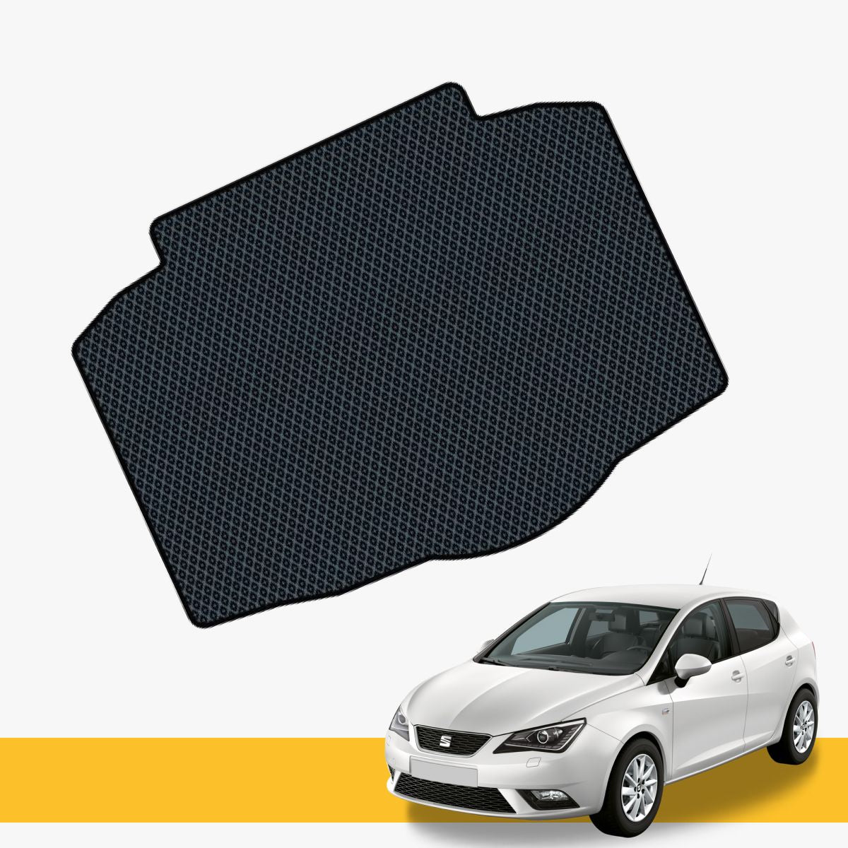 Hochwertige Fußmatten für Seat Ibiza, aus Prime EVA Material, für optimalen Fahrzeugkomfort.