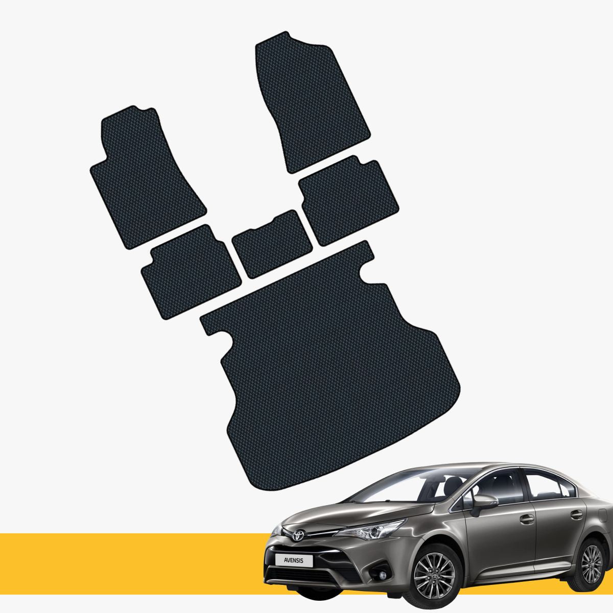 Hochwertige Fußmatten für Toyota Avensis Prime EVA, ideal für Fahrzeugpflege und Sauberkeit.