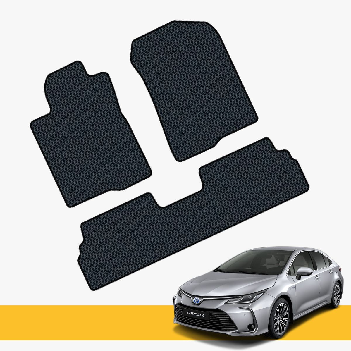 Hochwertige Fußmatten für Toyota Corolla Prime aus EVA, bietet optimalen Schutz und Sauberkeit.