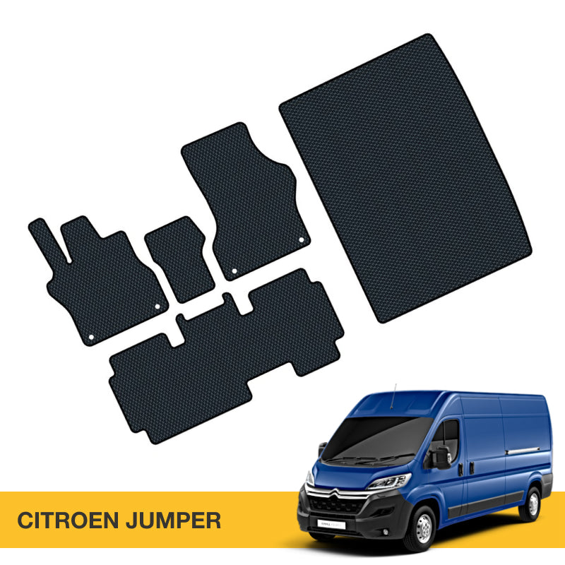 Hochwertige Fußmatten für Citroen Jumper Prime EVA, ideal für Fahrzeugschutz und Sauberkeit.