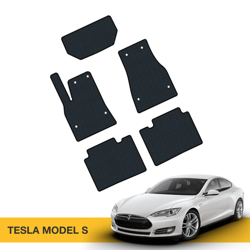Fußmatten für Tesla Model S Prime EVA bieten perfekte Passform, Schutz und leicht zu reinigen.