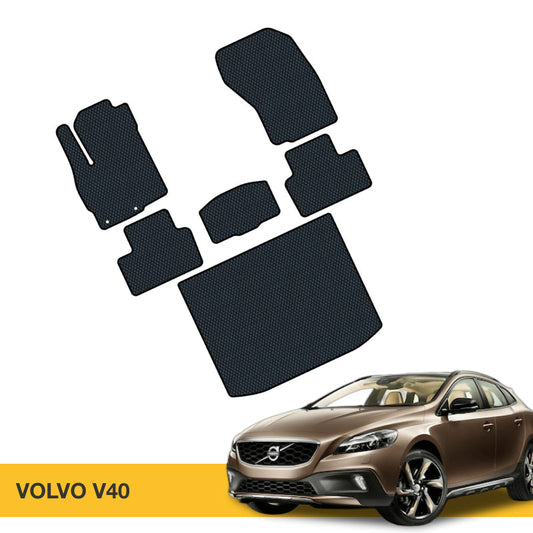 Hochwertige Fußmatten für Volvo V40 in Premium EVA Qualität, bieten optimalen Schutz und Stil.