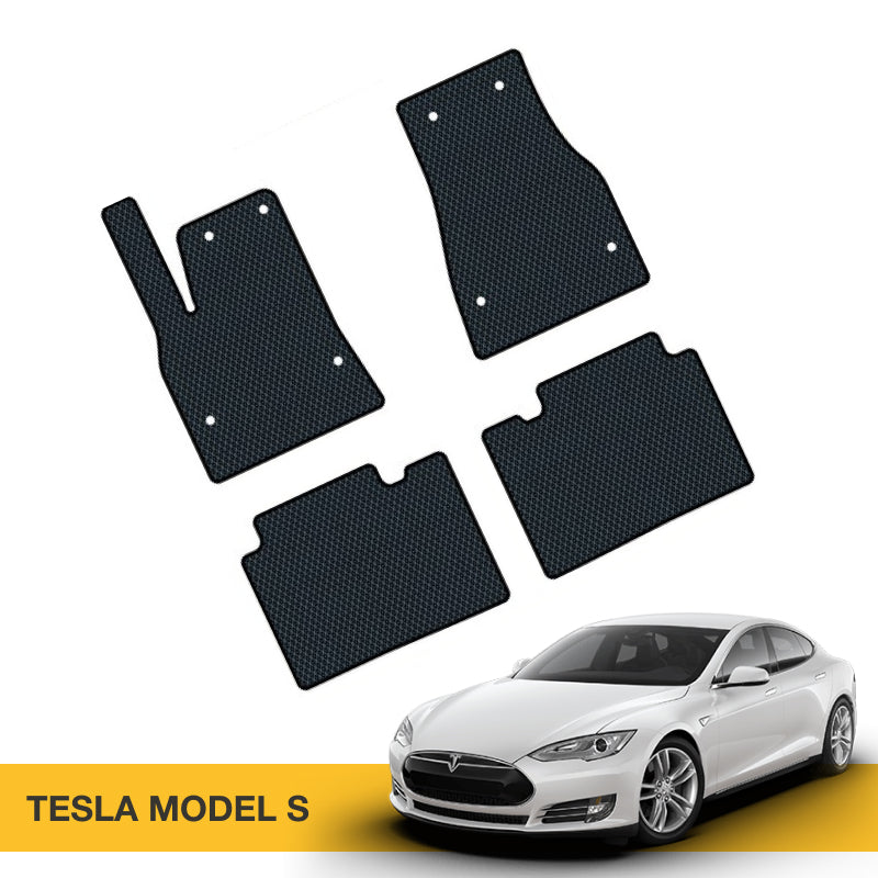 Hochwertige Fußmatten für Tesla Model S Prime EVA, schützen den Innenraum und erhöhen den Komfort.