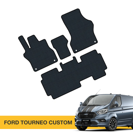 Hochwertige Fussmatten für Ford Tourneo Custom Prime EVA, ideal für verbesserten Fahrkomfort.