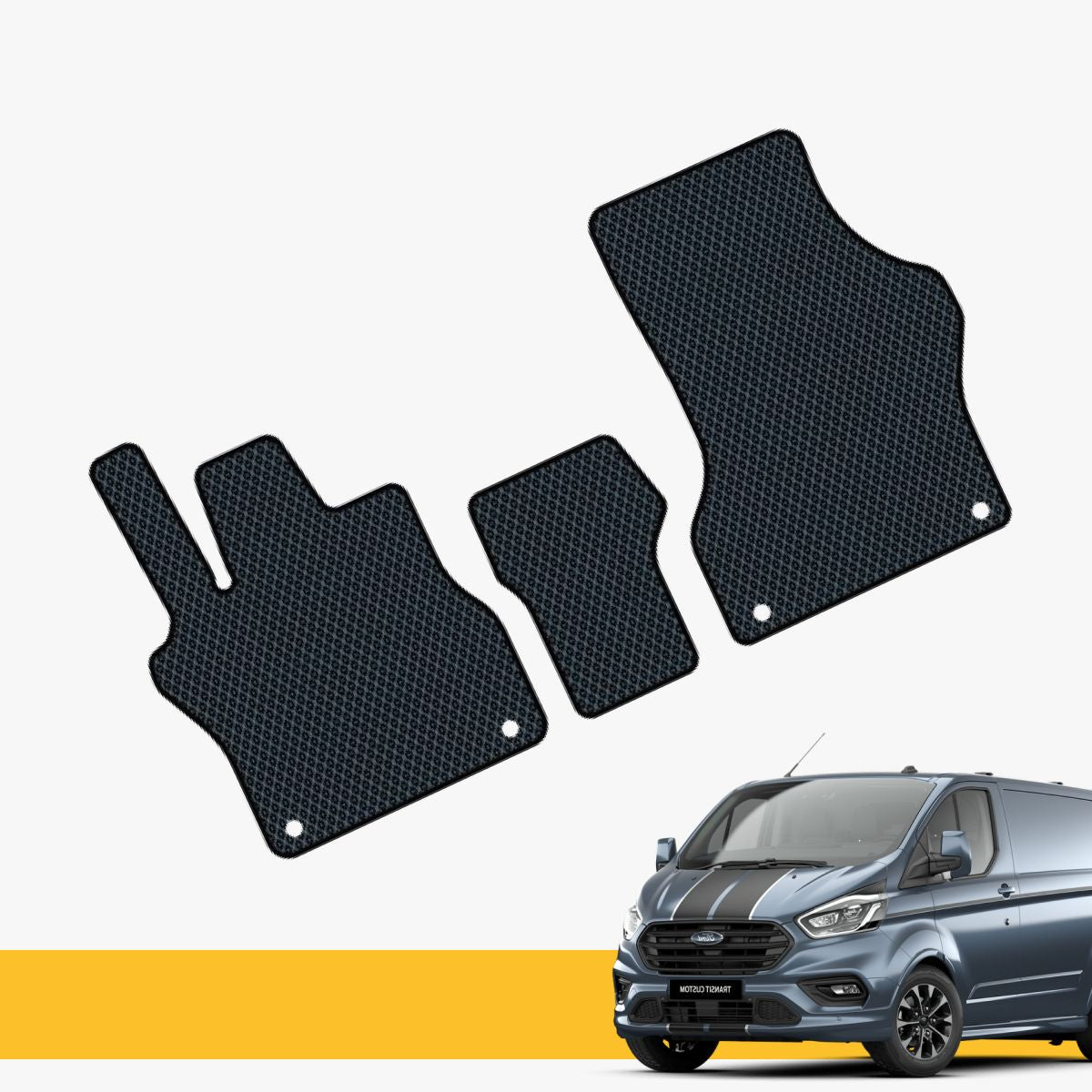 Hochwertige Fußmatte für Ford Tourneo Custom Prime EVA, bessere Sauberkeit und Komfort im Auto.