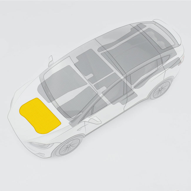 Gelbes EVA-Autozubehör, strukturierte Oberfläche für maximalen Schutz im Fahrzeugdachbereich.