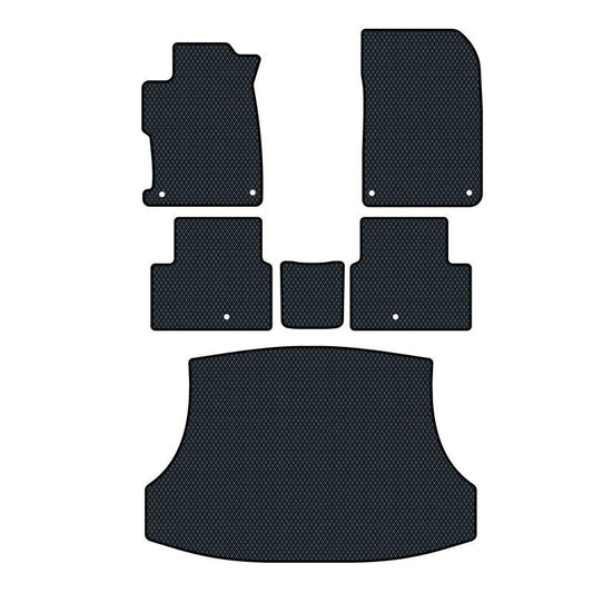 Braune Fußmatten für Acura ILX 1. Generation 2012-2015 Limousine manuell, aus Prime EVA-Material.