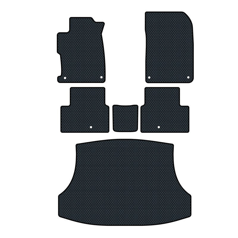 Hochwertige, maßgeschneiderte Fußmatten für Acura ILX 1. Generation 2012-2015 Limousine Manuell.