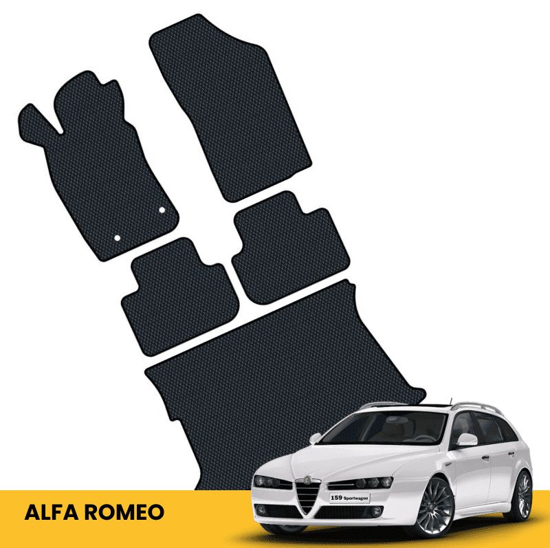 Hochwertige Fußmatten für Alfa Romeo, Prime EVA, verbessert das Fahrzeuginterieur und bietet Komfort.