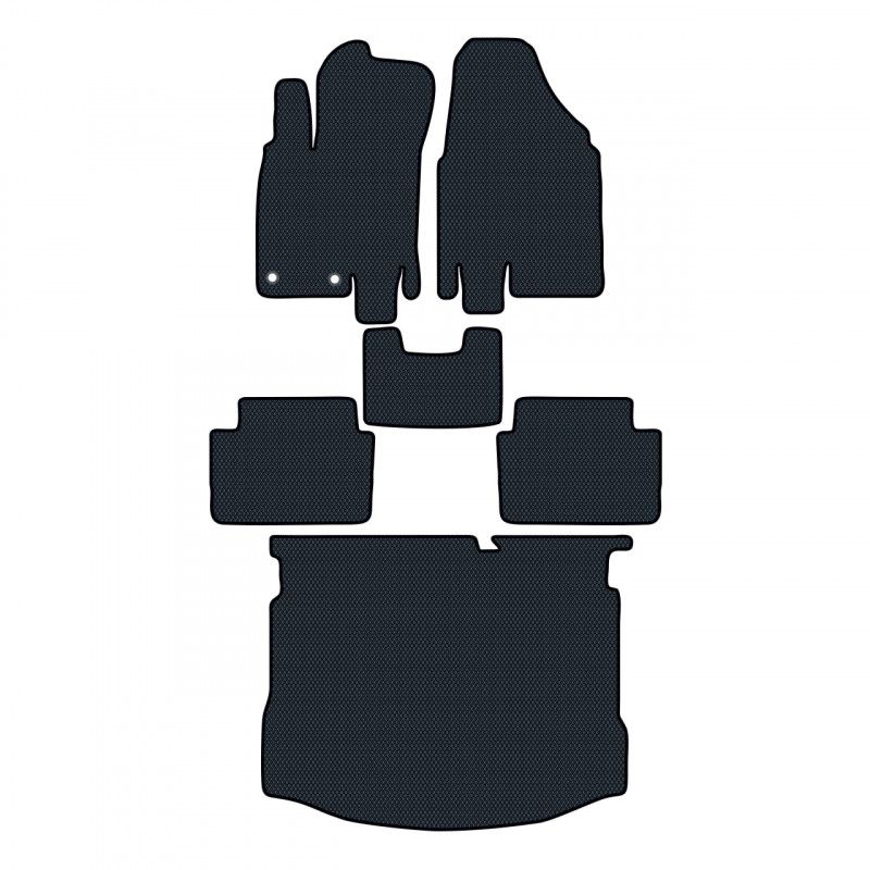 Hochwertige Fußmatten für Nissan Qashqai 1. Generation Restyling 2010-2014, 5-Türer Automatik Prime EVA