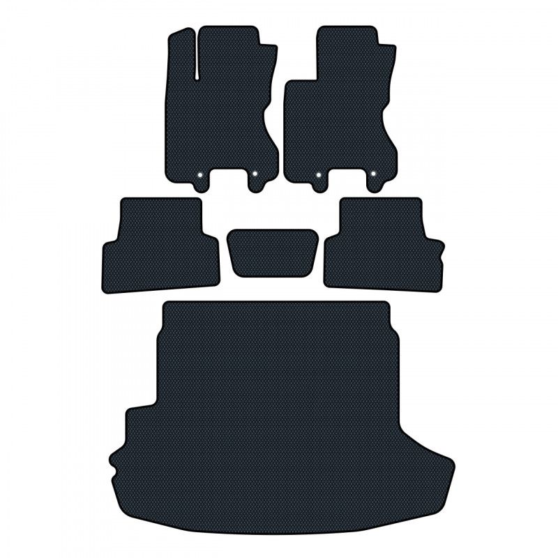 Hochwertige Fußmatten für Nissan X-Trail T31 (2007-2011), Crossover-Modell, Prime EVA-Material.