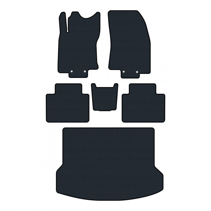 Hochwertige Fußmatten für Nissan X-Trail T32 (2013-2020), Crossover Manual Prime EVA. Ideal für Sauberkeit.