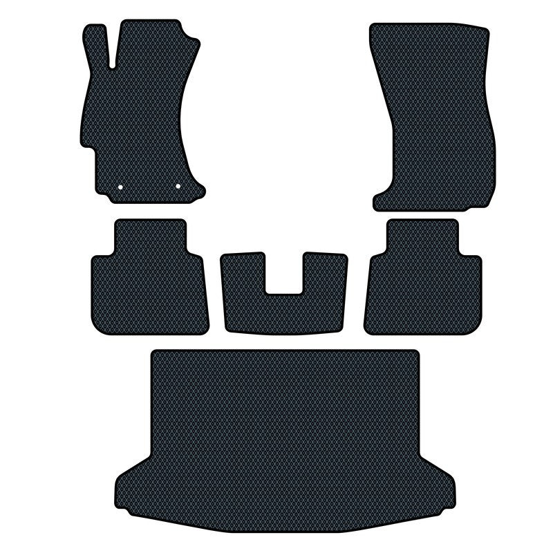 Hochwertige Fußmatten für Subaru XV Crosstrek (2016-2017), robust und perfekt geformt für maximalen Komfort.