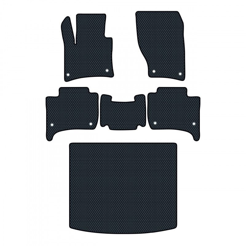 Hochwertige Fußmatten für Volkswagen Touareg 2 Generation (2010-2014), ideal für den Innenraumschutz Ihres Autos.