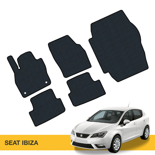 Hochwertige Fußmatten für Seat Ibiza, aus Prime EVA Material, bieten hohen Komfort und Sauberkeit im Auto.