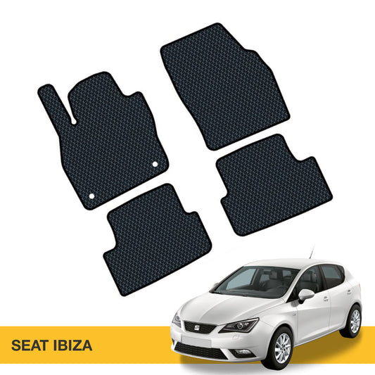 Hochwertige Fußmatten für Seat Ibiza. Aus robustem Prime EVA-Material, ideal für Fahrzeugpflege.