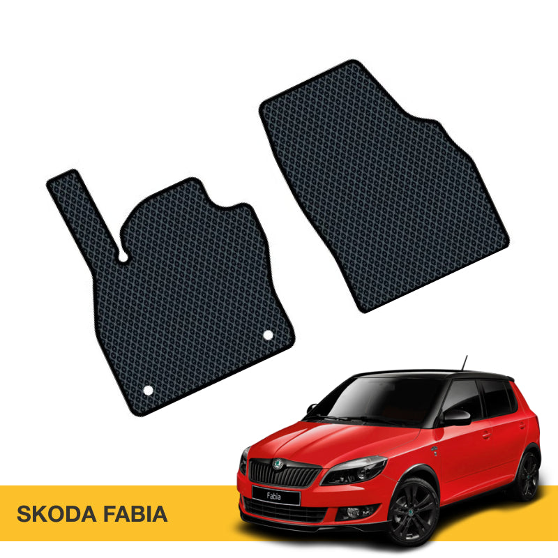 Hochwertige Fußmatten für Skoda Fabia Prime Eva, bieten Schutz und verbessern das Fahrzeuginterieur.