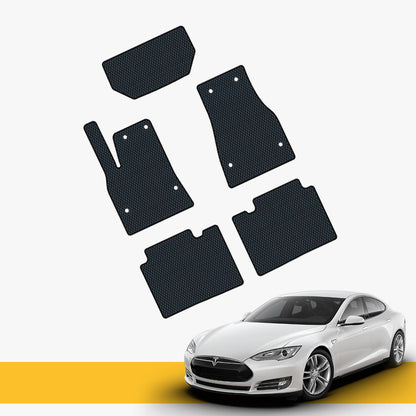 Fußmatten für Tesla Model S Prime EVA bieten perfekte Passform, Schutz und leicht zu reinigen.