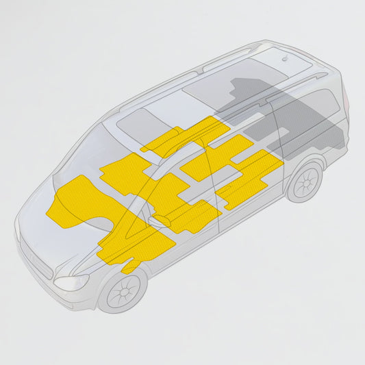 Fußmatten für Volkswagen Multivan T6 (2016 - 2020) Minivan Automatik - Komplettset