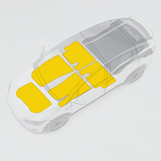 Fußmatten für Tesla Model 3 1 generation (2017 - 2021) Sedan Automatic - Komplettset und Frunk