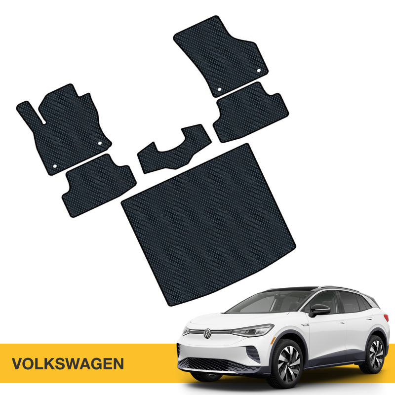 Hochwertige Fußmatten für VW Prime EVA, ideal für Fahrzeuginnenreinigung und Schmutzkontrolle.