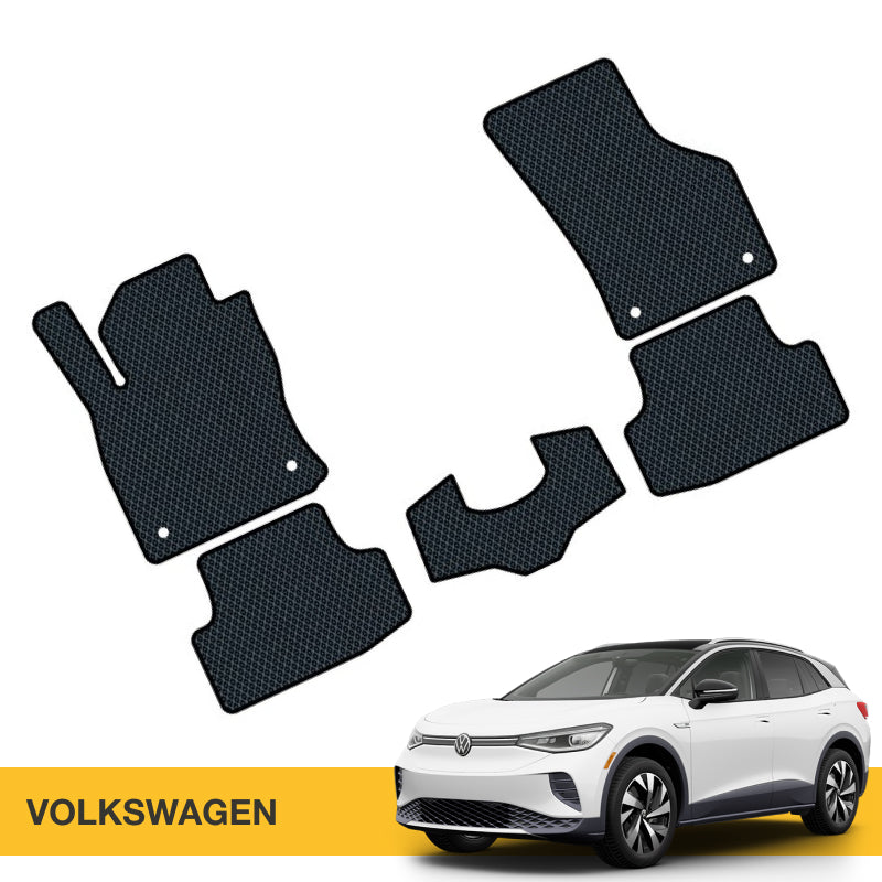 Hochwertige Fußmatten für VW, aus robustem Prime EVA-Material, bieten Komfort und Sauberkeit.